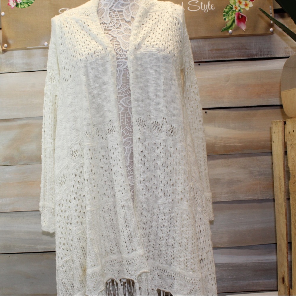 White Cardigan
